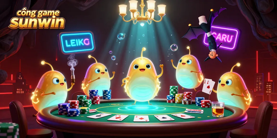 Play in the glow of cổng game sunwin as glowworms illuminate a vibrant casino.
